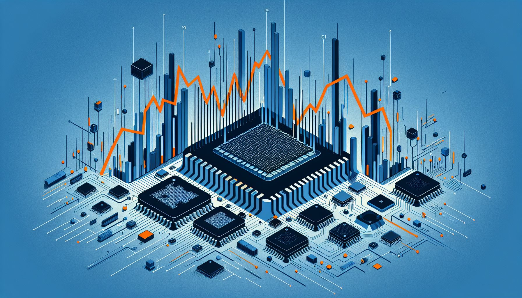 chip stocks tumble as tariff war escalates: nvidia dips below critical level