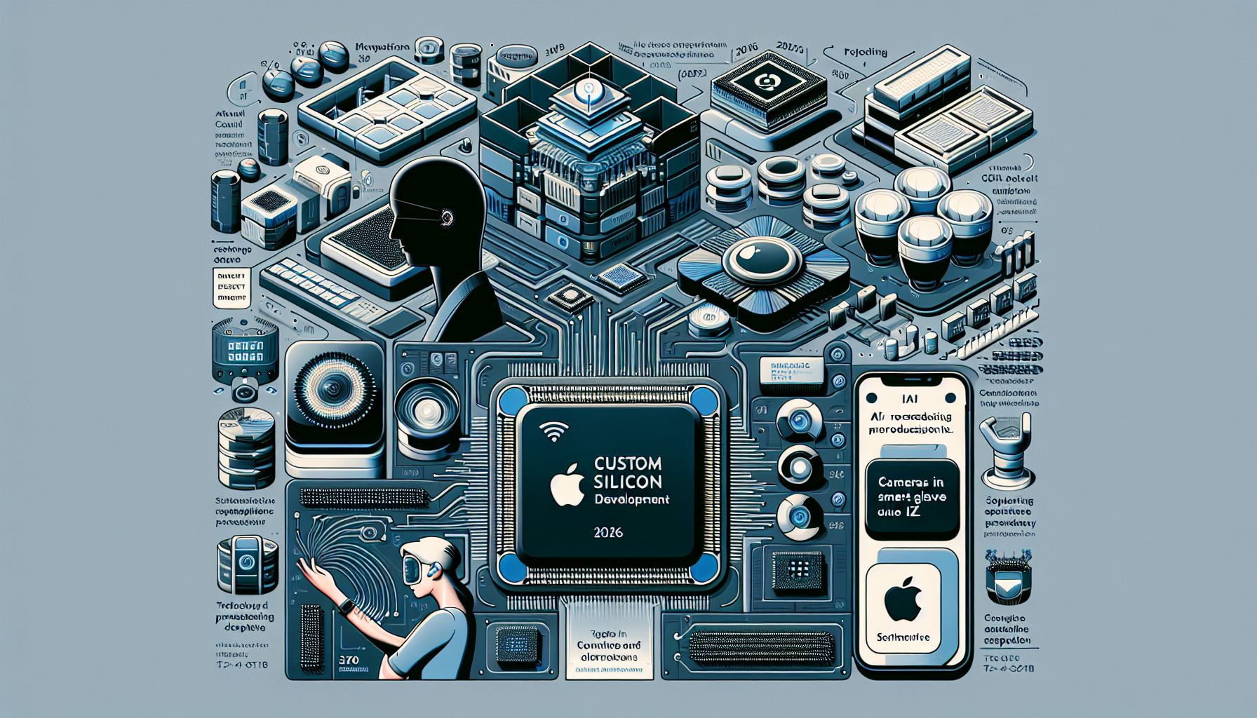 apple silicon: new chips for ai servers and glasses coming