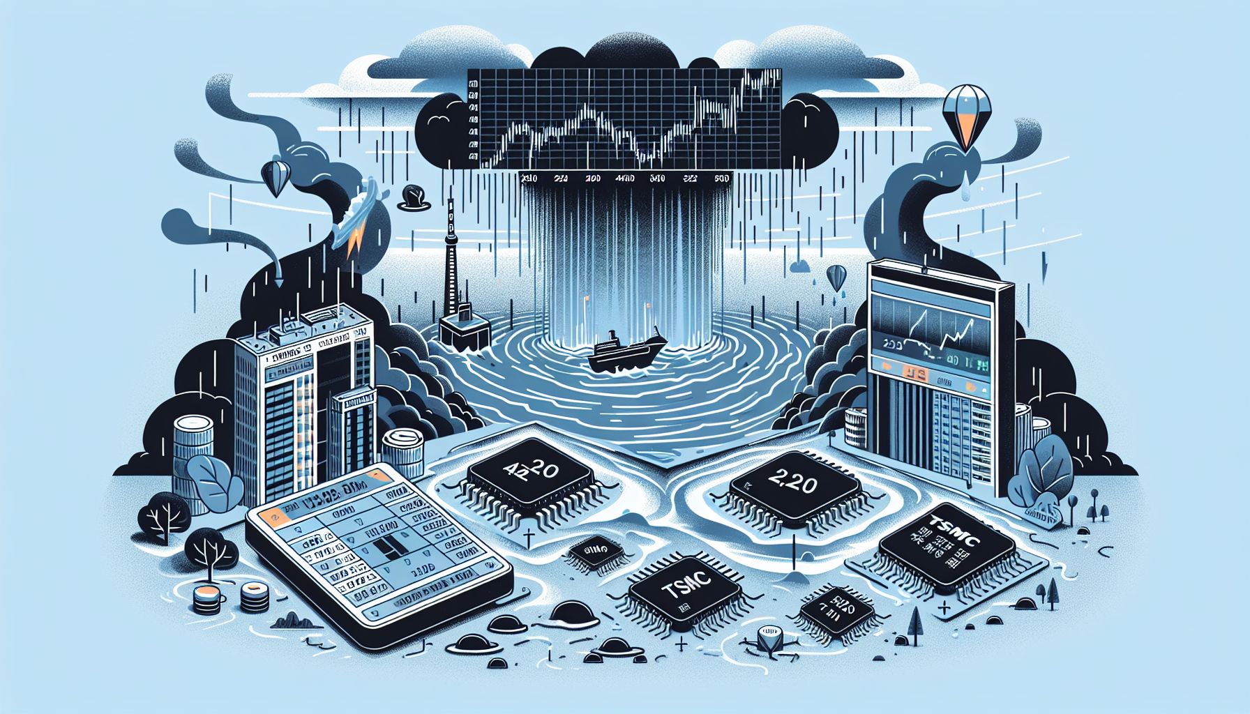 Taiwan stocks take a hit: tsmc weathers the storm at nt$1,000